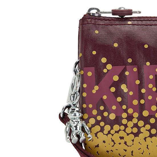 Bolsas Kipling Creativity Extra Large Metallic Wristlet Vino | MX 2066SG